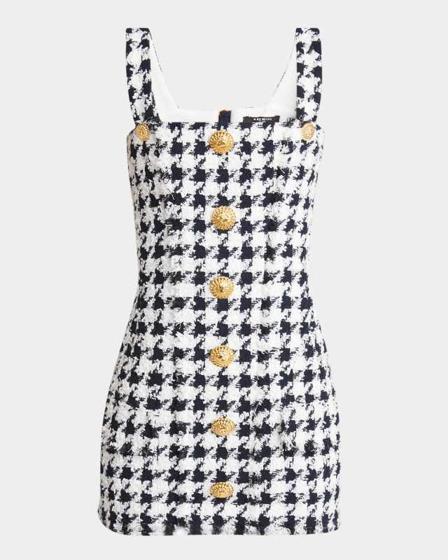 Houndstooth Mini Dress